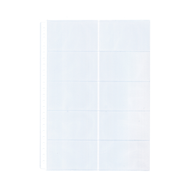 Showtas Kangaro A4 23-gaats PP 0.12mm voor 10 visitekaartjes 10 stuks