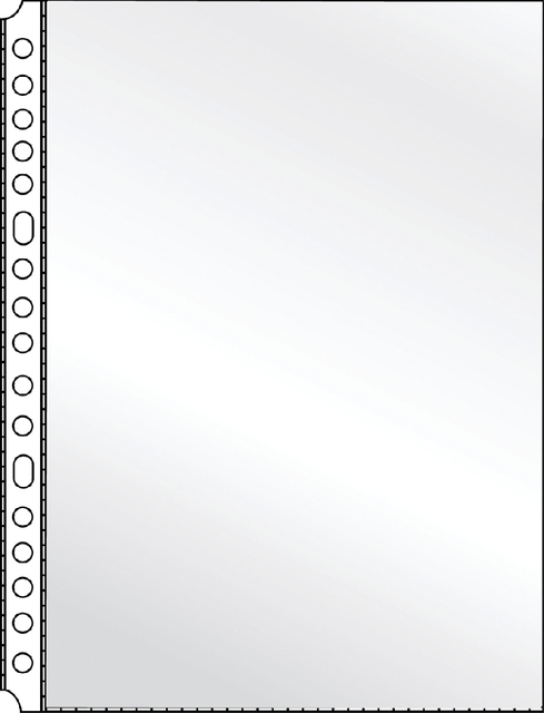 Pochette Kangaro A5 17 perforations PP 0,12mm lisse 10 pièces
