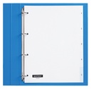 Intercalaire Quantore 4 perforations numéro 1-5 PP blanc