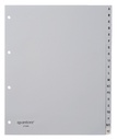 Intercalaire Quantore A4 4 perforations 20 onglets A-Z Extra Large PP