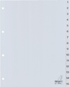 Intercalaire Kangaro G415C A4 4 perforations numéro 1-15 PP gris