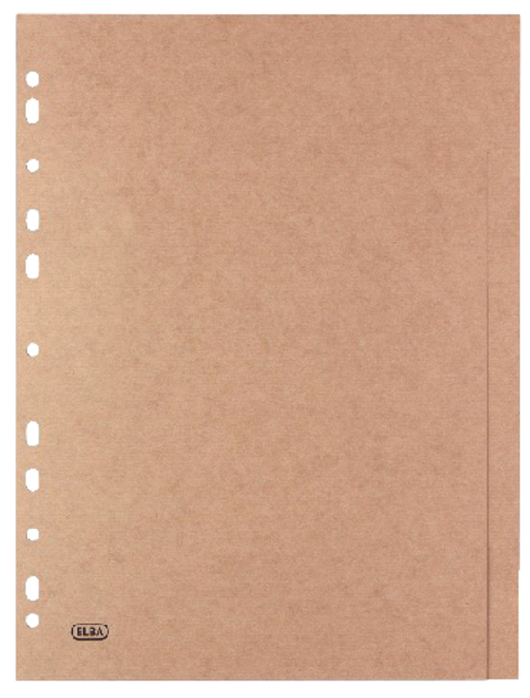 Intercalaires Oxford Touareg 11 perforations 5 onglets carton naturel