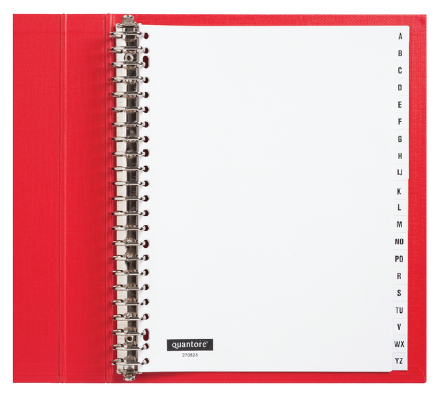 Intercalaire Quantore 23 perforationns 20 onglets A-Z PP blanc