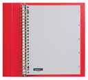 Intercalaire Quantore 23 perforation numéro 1-5 PP gris