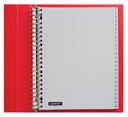 Intercalaire Quantore 23 perforations numéro 1-100 PP gris