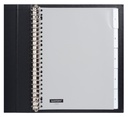 Intercalaire Quantore 23 perforations 5 onglets+fenêtre PP gris