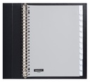 Intercalaire Quantore 23 perforations 12 onglets+fenêtre PP gris
