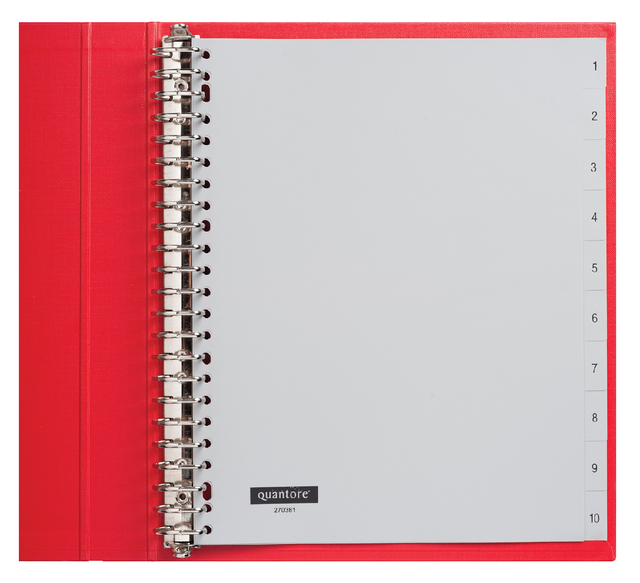 Intercalaire Quantore 23 perforations numéro 1-10 extra large PP
