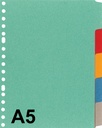 Tabbladen Kangaro A5 17-gaats P505M 5-delig assorti karton
