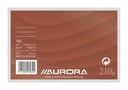 Fiche Système Aurora 150x100mm ligné + marge en-tête 210g blanc 100 feuilles
