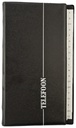 Registre téléphonique Kangaro 215x130mm A-Z 4 anneaux noir