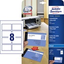 Visitekaart Avery C32015-25 85x54mm 260gr mat 200 stuks