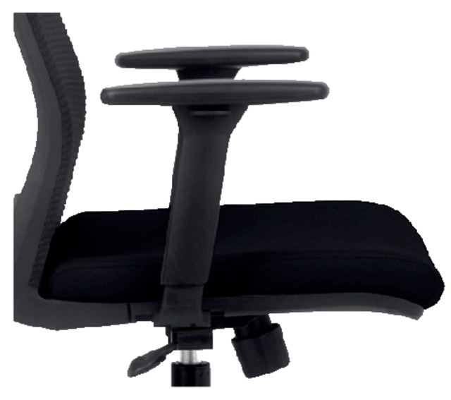 Accoudoir Euroseats Evora réglable noir 2 pièces