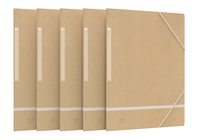 Boîte à élastique Oxford Touareg A4 35mm 500g beige/blanc