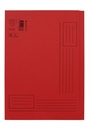 Chemise Quantore A4 bord décalé 250g rouge