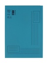 Vouwmap Quantore A4 ongelijke zijde 250gr blauw