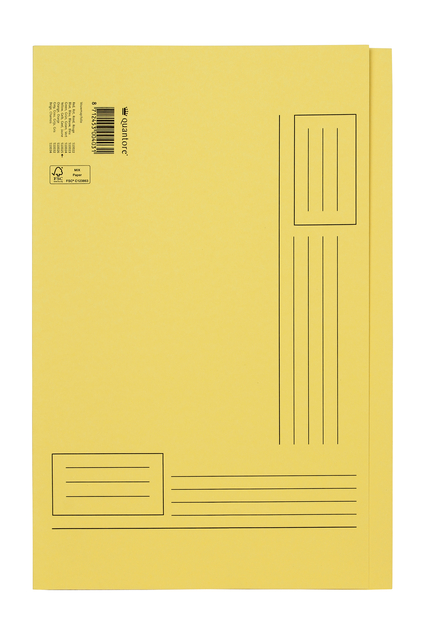 Chemise Quantore Folio bord décalé 250g jaune