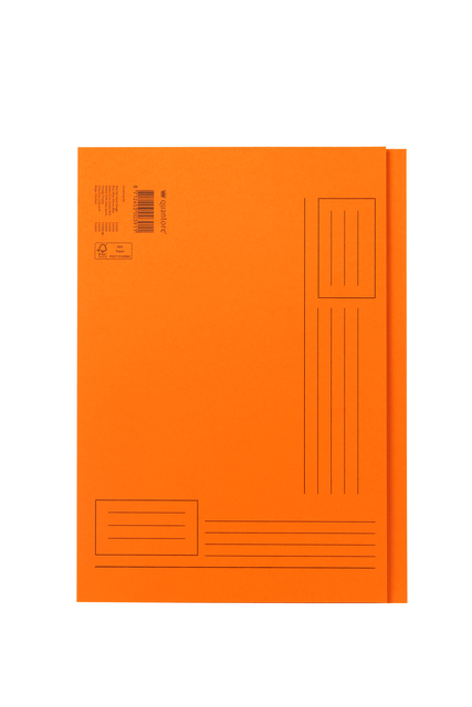 Chemise Quantore A4 bord décalé 250g orange