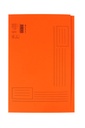 Vouwmap Quantore Folio ongelijke zijde 250gr oranje