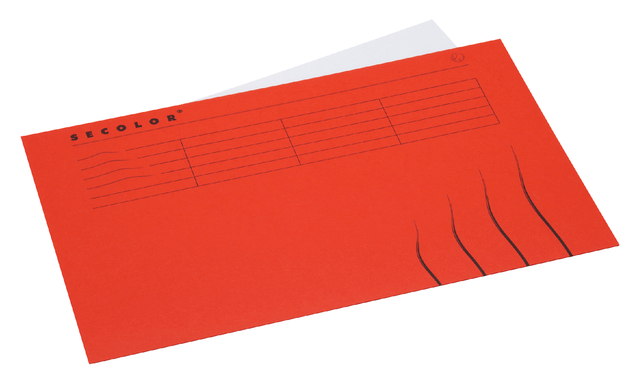 Chemise Secolor Folio 100% carton recyclé 250g rouge