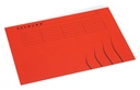 Chemise Secolor A4 100% carton recyclé 250g rouge