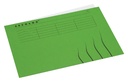 Vouwmap Secolor A4 100% gerecycled karton 250gr groen