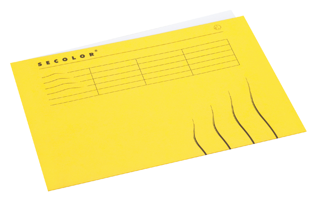 Chemise Secolor A4 100% carton recyclé 250g jaune