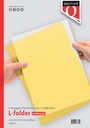 Pochette modèle L Quantore A4 PP 0.12mm grainé jaune 25 pièces