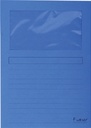 Pochette modèle L Exacompta Forever + fenêtre 120g bleu foncé 100 pièces