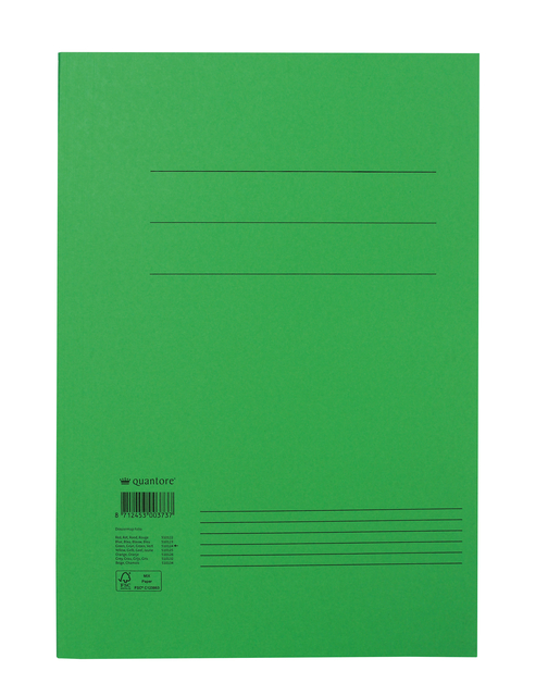 Dossiermap Quantore folio 250gr groen