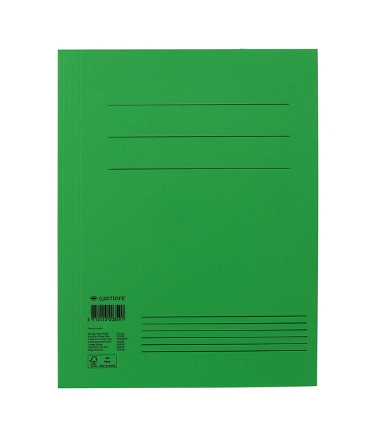 Chemise à rabats Quantore A4 250g vert