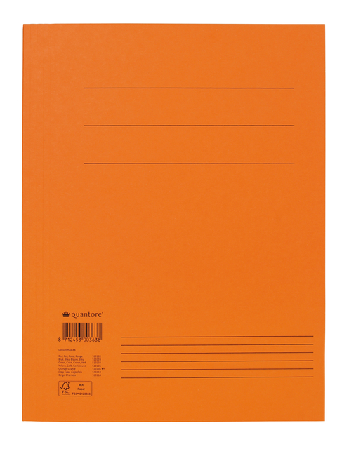 Dossiermap Quantore A4 250gr oranje