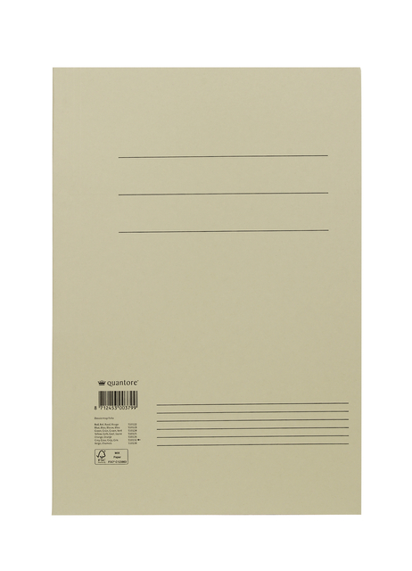 Chemise à rabats Quantore folio 250g gris