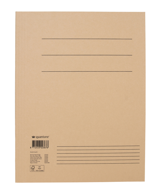 Chemise à rabats Quantore A4 300g chamois