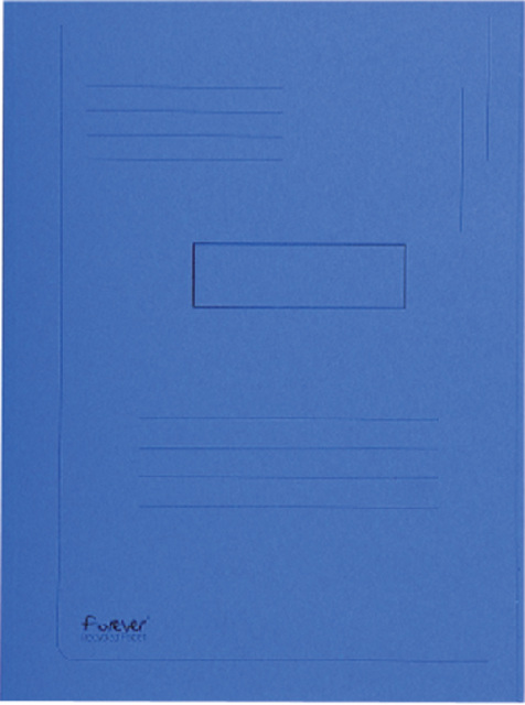 Dossiermap Exacompta Forever A4 2 kleppen 290gr blauw