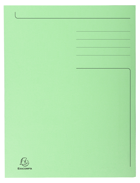 Chemise Exacompta Forever A4 280g 3 rabats vert