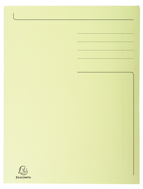 Chemise Exacompta Forever A4 280g 3 rabats jaune