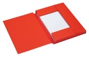 Chemise Secolor A4 3 rabats carton 100% recyclé 250g rouge