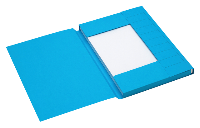 Chemise Secolor A4 3 rabats carton 100% recyclé 250g bleu