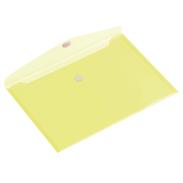 Pochette enveloppe Europel A5 paysage 250x180mm PP transparent jaune