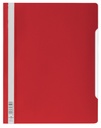 Chemise à lamelle Durable A4 PVC rouge