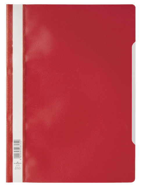Chemise à lamelle Durable A4 PP rouge