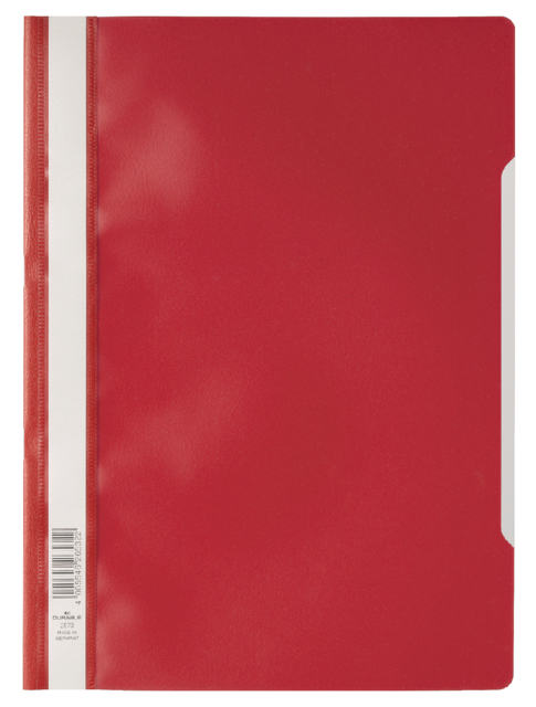 Snelhechter Durable A4 PP rood