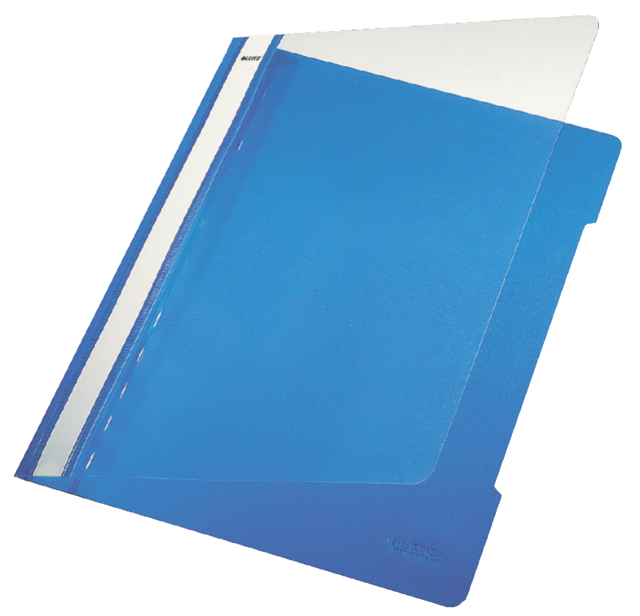 Snelhechter Leitz Standaard A4 gerecycled PP blauw