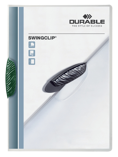 Chemise à clip Durable Swingclip 30 feuilles vert