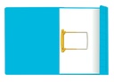 Clipmap Secolor A4 100% gerecycled karton 250gr blauw verpakt per 10 stuks