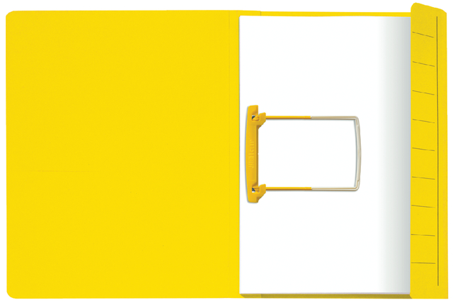 Clipmap Secolor A4 100% gerecycled karton 250gr geel verpakt per 50 stuks