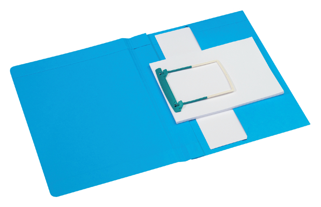 Chemise Clipex Secolor Plus A4 carton 100% recyclé 250g bleu