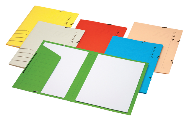 Chemise à élastique Secolor Folio carton 100% recyclé 250g rouge