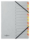 Trieur Pagna Easy A4 12 intercalaires jaune/orange